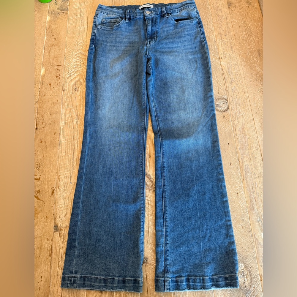 Flying Monkey Blue Wide-Leg Flare Jeans